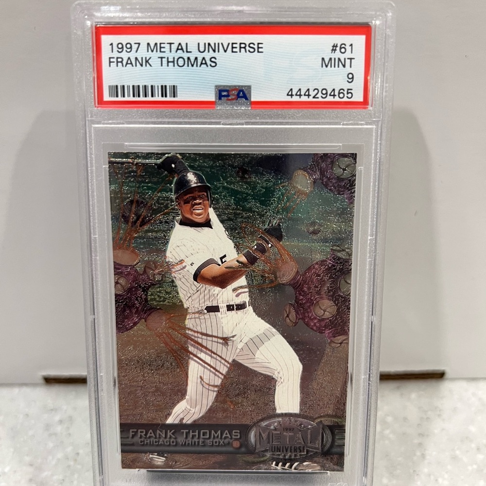 1997 Fleer Metal Universe #61 Frank Thomas PSA MINT 9